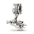 Sterling Silver Reflections Angel Dangle Bead, 22.73 x 16.36 mm