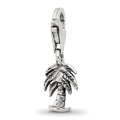 Sterling Silver Reflections Palm Tree Click-on for Bead, 20.91 x 7.27 mm