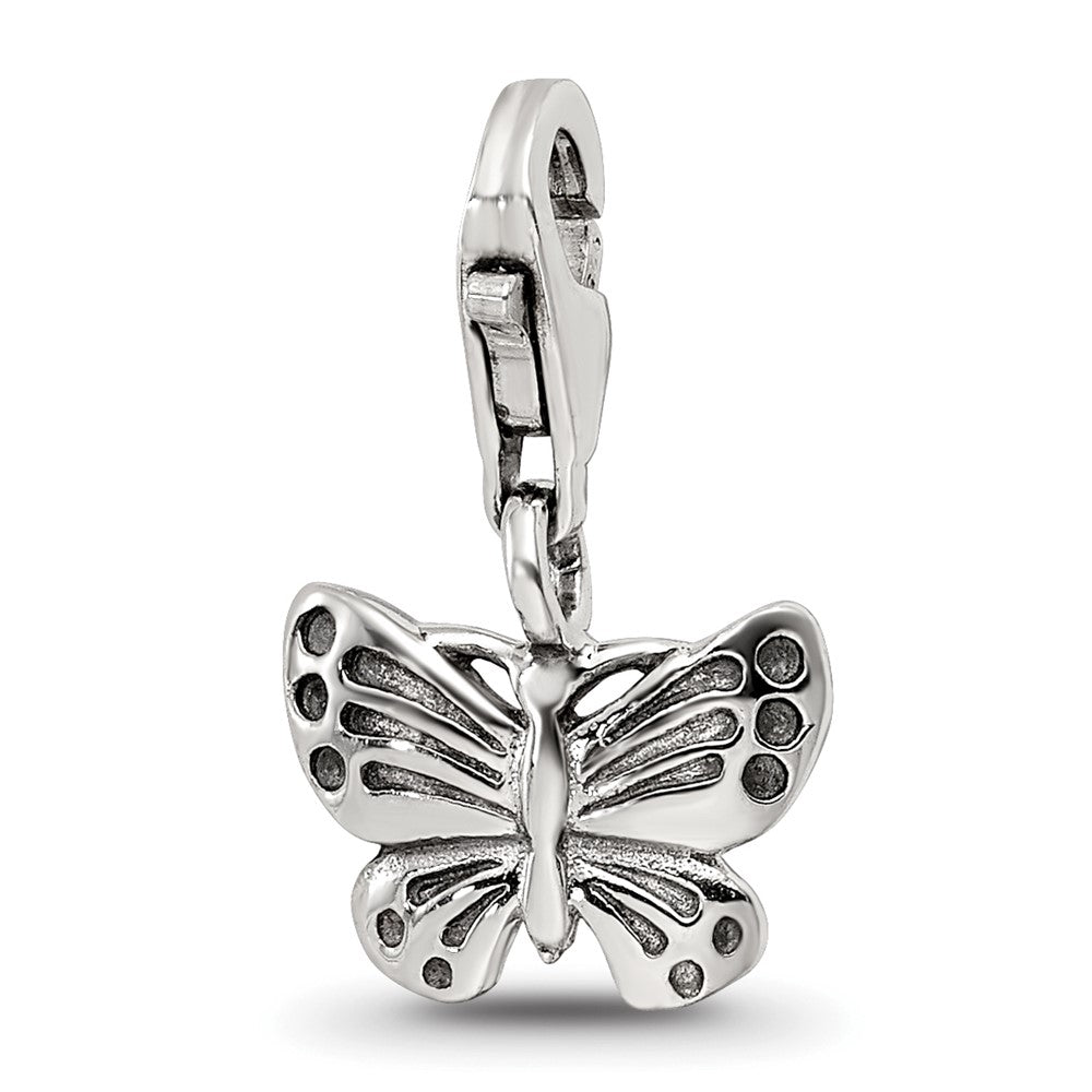 Sterling Silver Reflections Butterfly Click-on for Bead, 20 x 10.91 mm