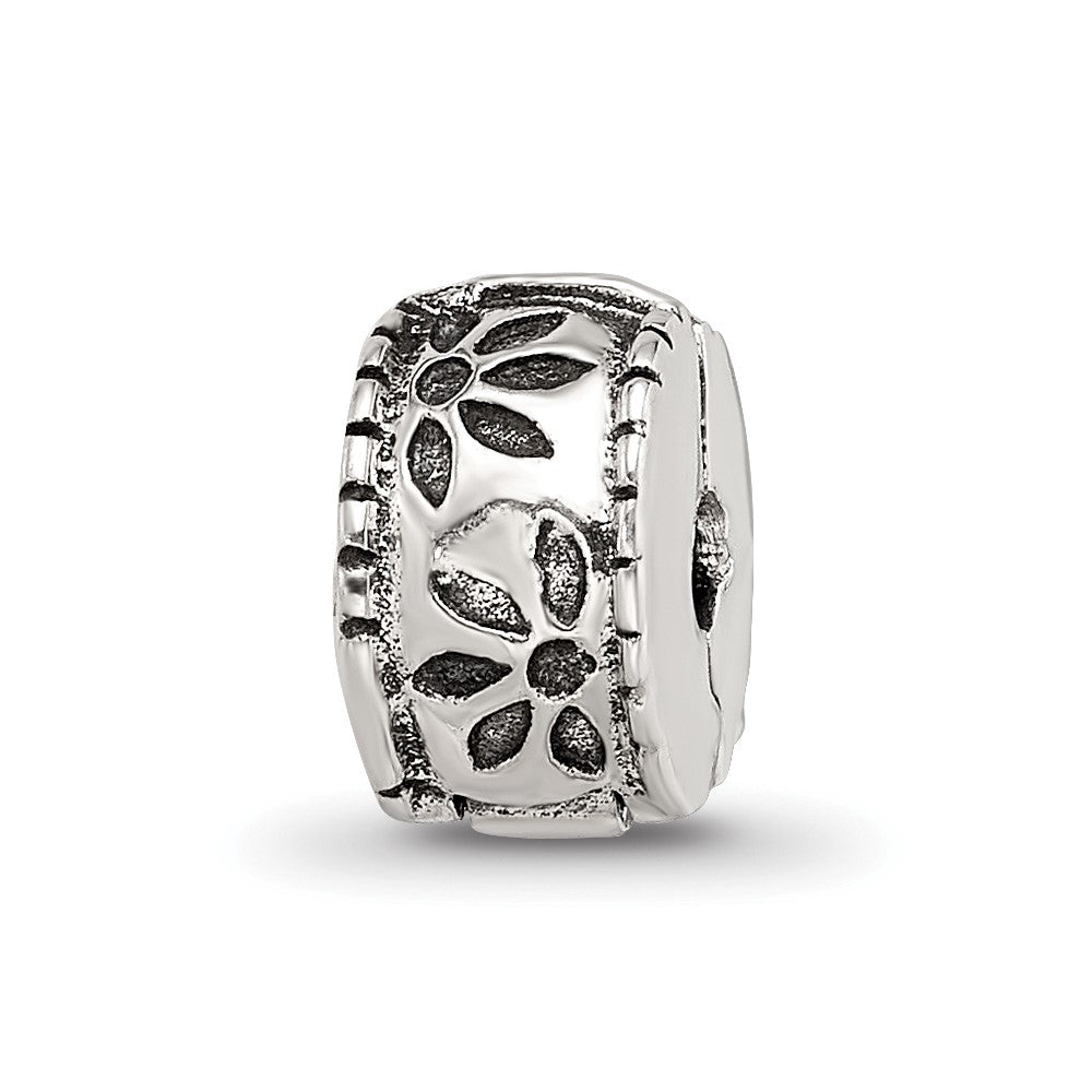 Sterling Silver Reflections Kids Floral Clip Bead, 8.18 x 4.55 mm, 1.53 g