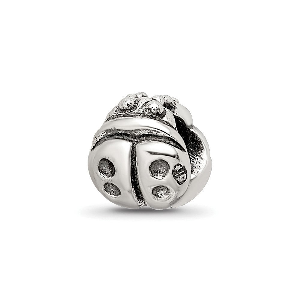 Sterling Silver Reflections Kids Ladybug Bead, 6.36 x 7.27 mm