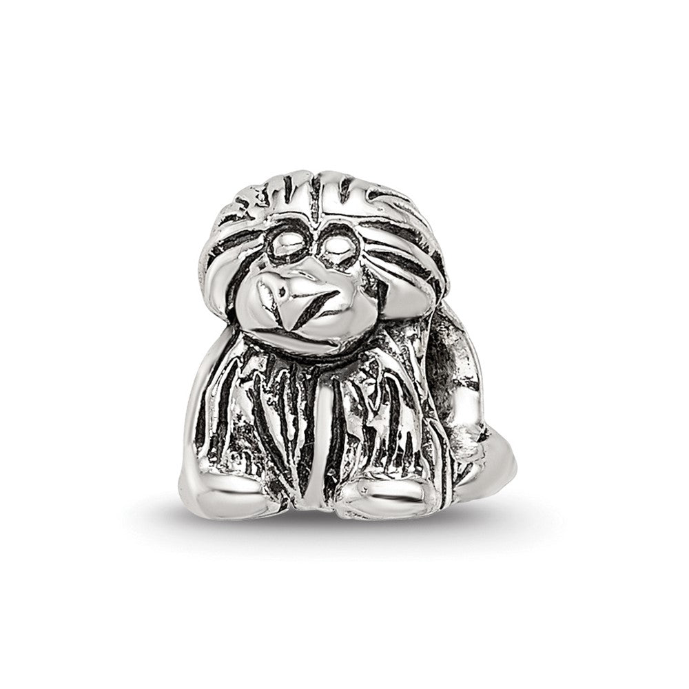 Sterling Silver Reflections Kids Puppy Bead, 8.18 x 8.18 mm
