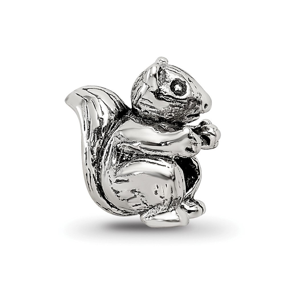 Sterling Silver Reflections Kids Squirrel Bead, 10 x 9.09 mm