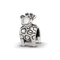 Sterling Silver Reflections Kids Giraffe Bead, 9.09 x 5.45 mm