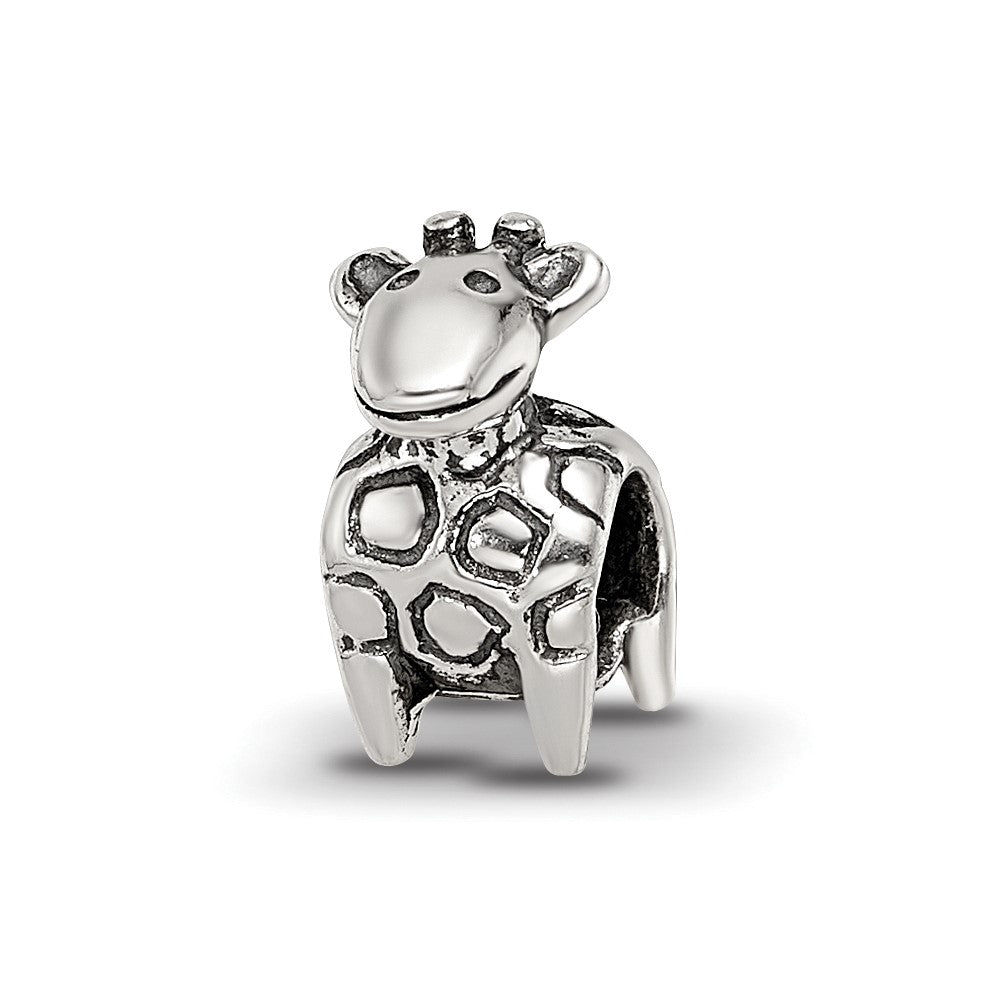 Sterling Silver Reflections Kids Giraffe Bead, 9.09 x 5.45 mm