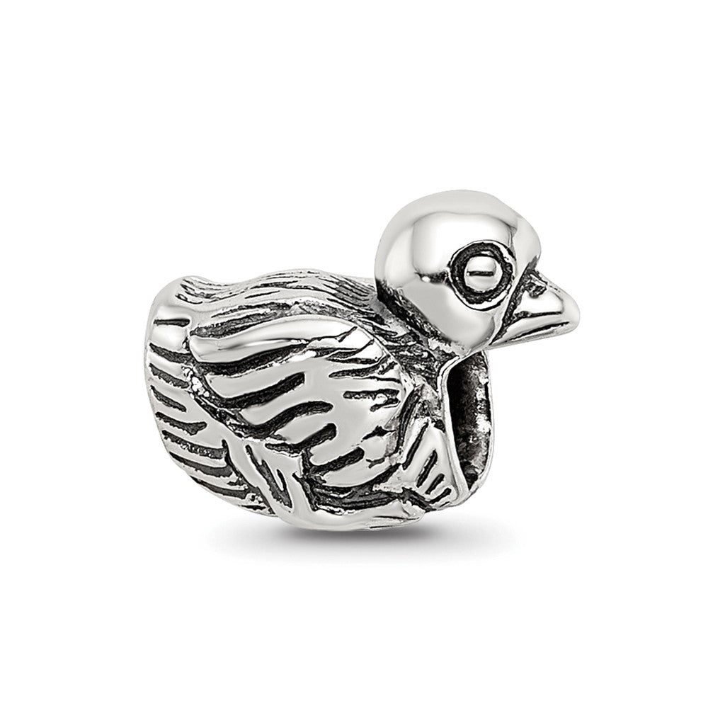 Sterling Silver Reflections Kids Duck Bead, 6.36 x 10.91 mm