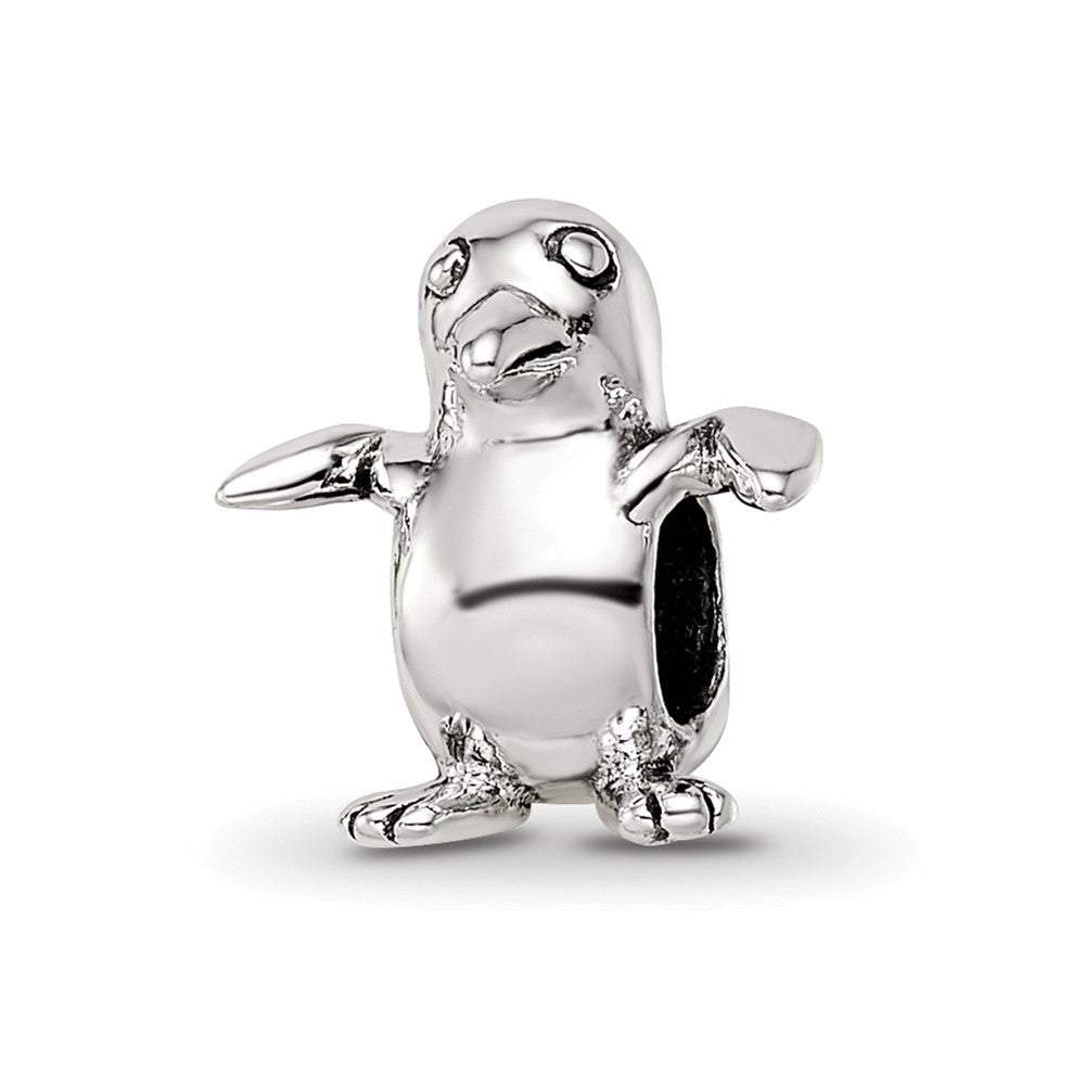 Sterling Silver Reflections Kids Bird Bead, 10.91 x 9.09 mm