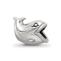 Sterling Silver Reflections Kids Whale Bead, 8.18 x 10.91 mm