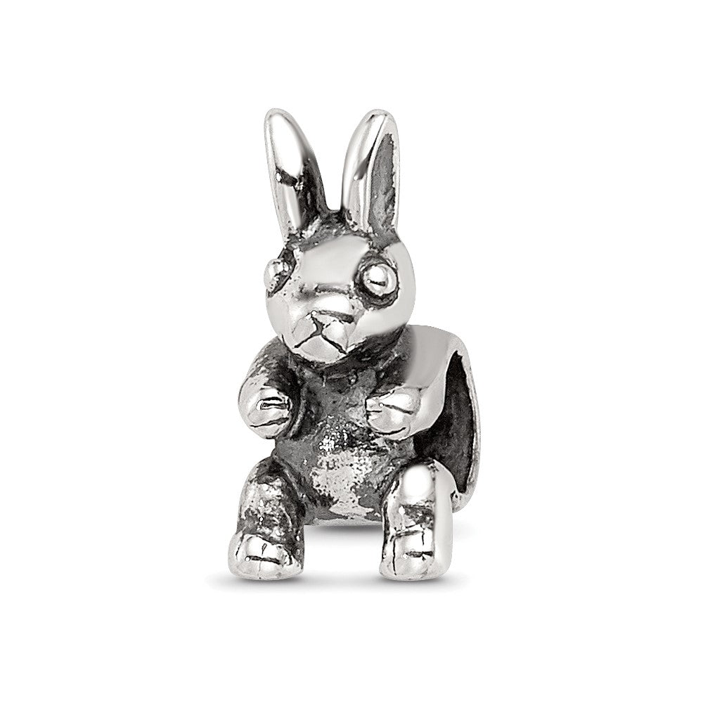 Sterling Silver Reflections Kids Bunny Bead, 11.82 x 5.45 mm