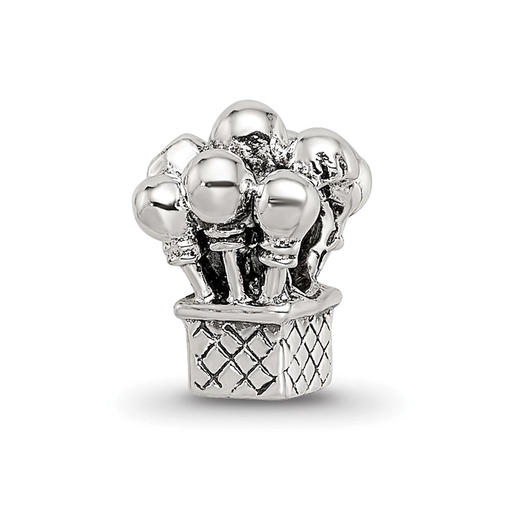 Sterling Silver Reflections Kids Balloons Bead, 10 x 7.27 mm