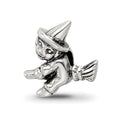Sterling Silver Reflections Kids Witch Bead, 10 x 10.91 mm