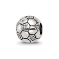 Sterling Silver Reflections Kids Soccer Ball Bead, 8.18 x 8.18 mm