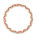 Sterling Silver Stackable Expressions Rose-tone Large Polished Chain Slide, 2.58 g