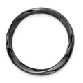 Sterling Silver Stackable Expressions Blk-plated Large Polished Chain Slide, 2.8 g