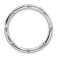 Sterling Silver Stackable Expressions Large Rhodolite Garnet Chain Slide, 0.18 ct