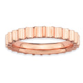 Sterling Silver Stackable Expressions Pink-plated Ring, Size 7, 3.25 mm, 2.88 g - ID5S9QSK256-78L7
