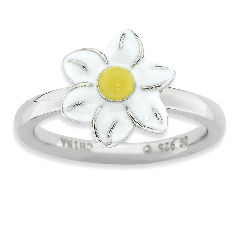 Sterling Silver Stackable Expressions Jonquil Ring, Size 6, 2.25 mm