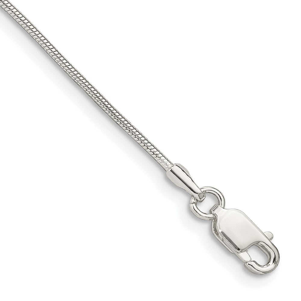 Sterling Silver 1mm Snake Chain, 7 x 1 mm