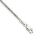 Sterling Silver 1.5mm Snake Chain, 7 x 1.5 mm