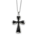 Sterling Silver & CZ Enameled My Refuge 18in Necklace, 18 mm