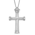 Sentimental Expressions Sterling Silver Polished Strength Cross Necklace, 18 mm