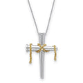 Sterling Silver & Gold-plated It Is Finished 18in Necklace, 18 mm