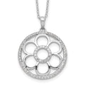 Sentimental Expressions Sterling Silver Rhodium-plated CZ My Special Friend 18in. Necklace, 18 mm