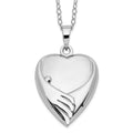 Sentimental Expressions Sterling Silver Rhodium-plated Forever My Baby Ash Holder 18 Inch Necklace, 18 mm