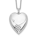 Sentimental Expressions Sterling Silver Rhodium-plated Forever My Baby 18 Inch Necklace, 18 mm