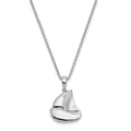 Sentimental Expressions Sterling Silver Rhodium-plated CZ Explore Your World 14in. Necklace with 2in. ext, 14 mm