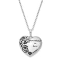 Sentimental Expressions Sterling Silver Rhodium-plated Antiqued Pet Ash Holder 18 Inch Necklace, 18 mm