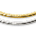 Sterling Silver Flash Gold-plate Reversible 5.75mm Cubetto Chain, 18 x 6 mm