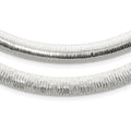 Sterling Silver 8mm Polished Cubetto/D/C Reversible Necklace, 17 x 8 mm
