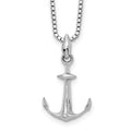 White Ice Sterling Silver Rhodium-plated 18 Inch Diamond Necklace with 2 Inch Extender, 0.003 ct, 20 x 10 mm