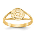 14k Polished Angel Ring, Size 5.5