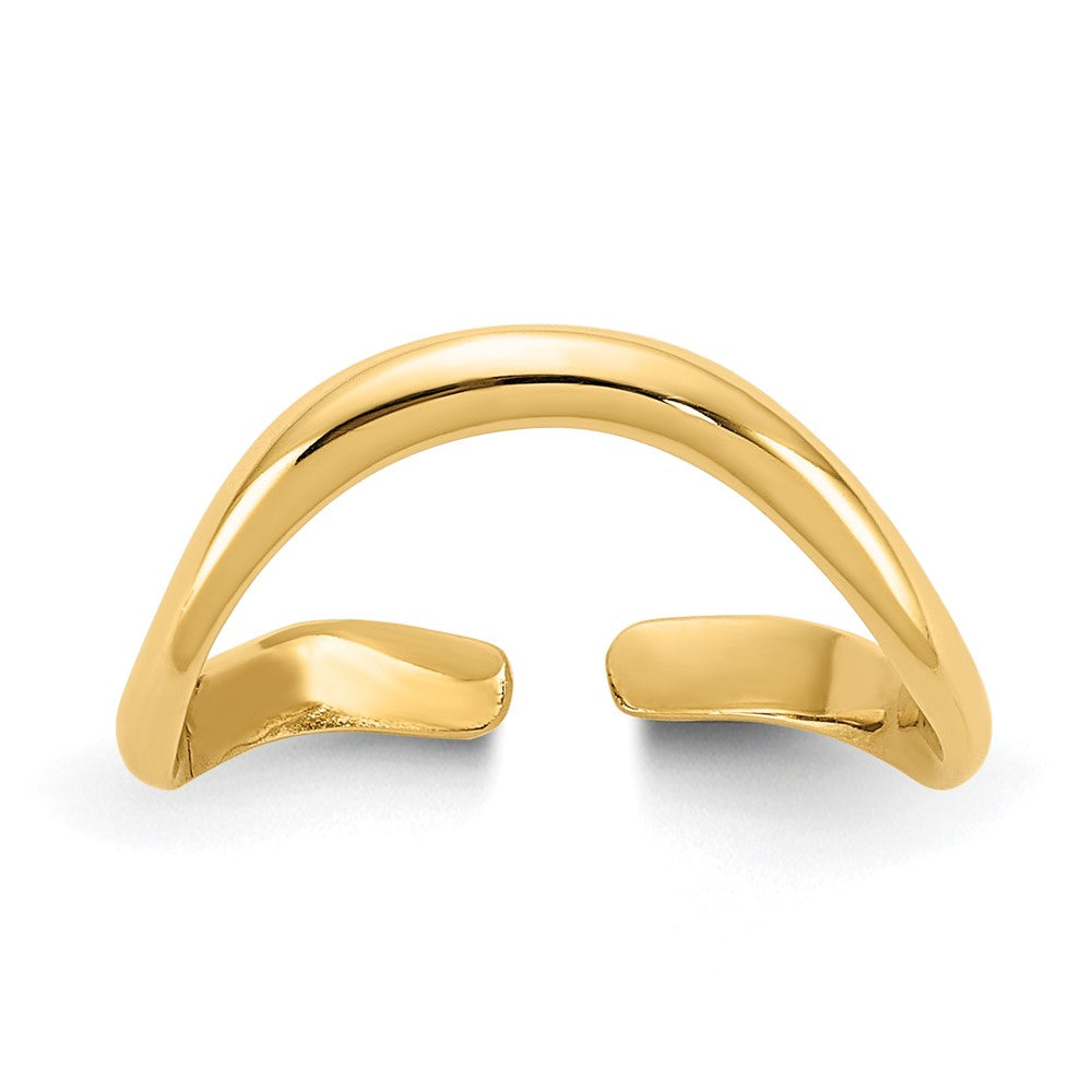 14k Polished Curved Toe Ring, 0.8 g - ID5S9K57148L7