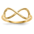 14k Polished Infinity Ring, Size 7, 1.35 g