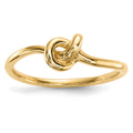 14k Polished Knot Ring, Size 7