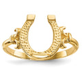 14k Polished Horseshoe Ring, Size 7