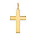 14k Polished Cross Pendant, 26 x 14 mm