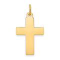 14k Polished Cross Pendant, 29 x 14.5 mm