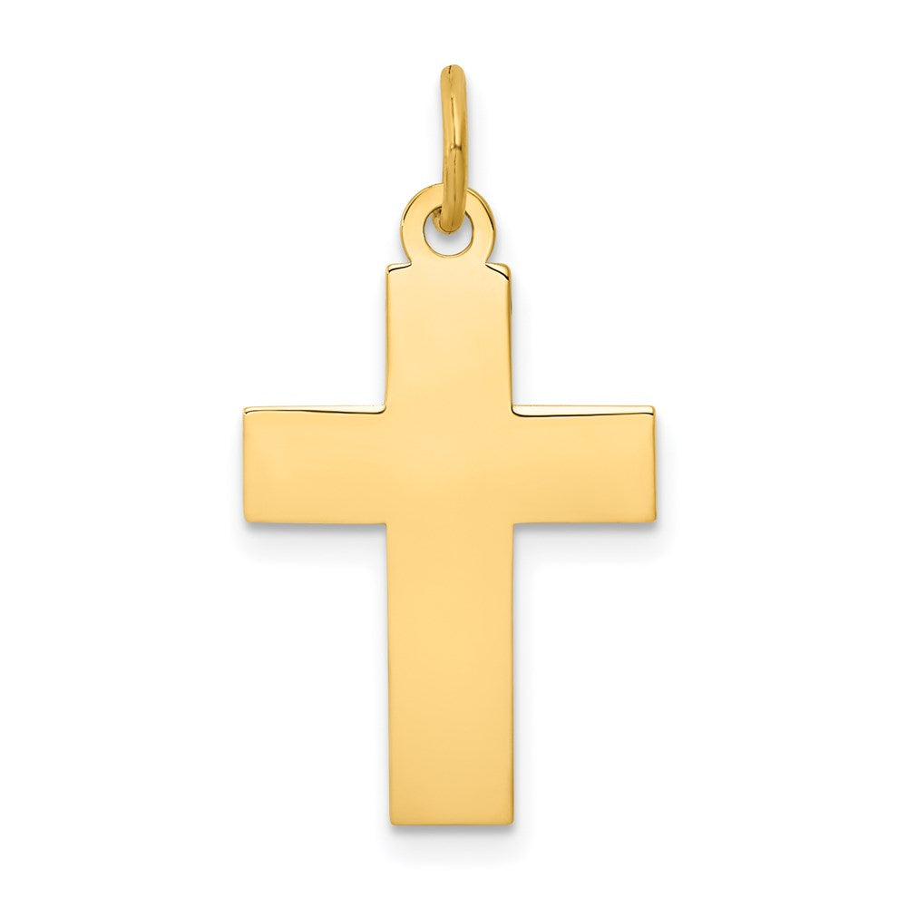 14k Polished Cross Pendant, 29 x 14.5 mm