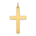14k Polished Cross Pendant, 28 x 14 mm