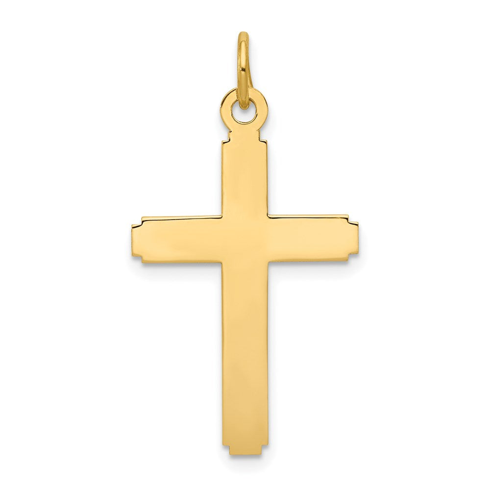 14k Polished Cross Pendant, 28 x 14 mm
