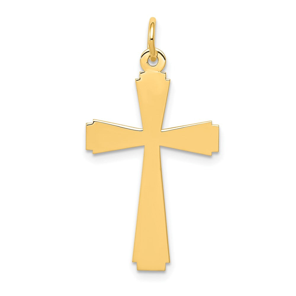 14k Cross Charm, 29 x 15 mm