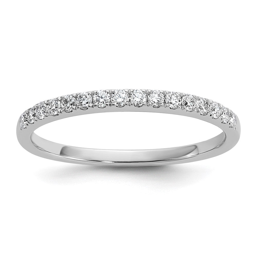 Platinum Diamond Wedding Band, 0.17 ct, Size 7