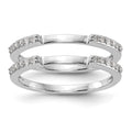 14k White Gold 1/4 carat Diamond Set of 2 Complete Wedding Bands, 0.24 ct, Size 7, 2.91 g - ID5S9RM2075B-025-WAA8L7