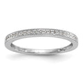 14k White Gold 1/8 carat Diamond Set of 2 Complete Wedding Bands, 0.126 ct, Size 7, 3.04 g - ID5S9RM2087B-012-WAA8L7