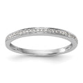14k White Gold 1/15 carat Diamond Complete Wedding Band, 0.081 ct, Size 7, 1.33 g - ID5S9RM2088B-008-WAA8L7