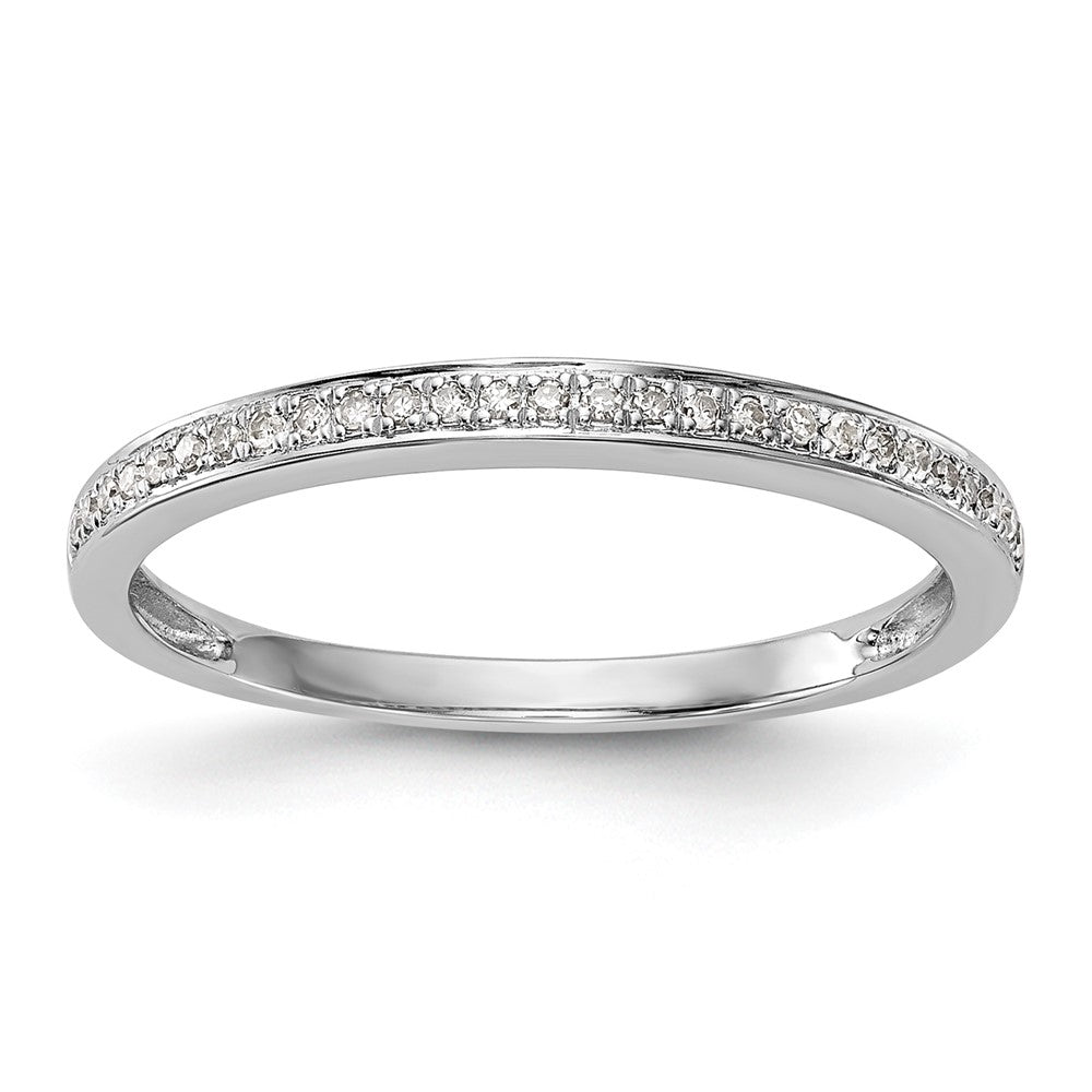 14k White Gold 1/15 carat Diamond Complete Wedding Band, 0.081 ct, Size 7, 1.33 g - ID5S9RM2088B-008-WAA8L7